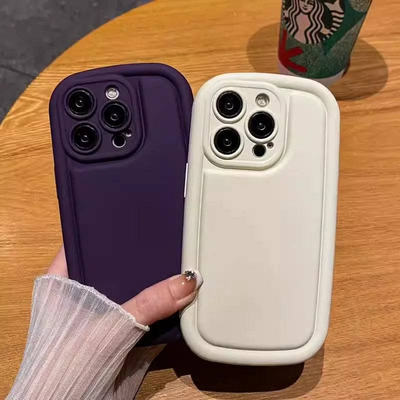 Cute soap pattern silicone phone case for iPhone 11 12 13 14 15 Pro Max Plus full protection air cushion shockproof soft cover