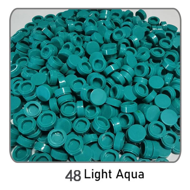 1000pcs DIY Pixel Art Bricks1x1 Round Tile Building Blocks Compatible with 98138 Anime Figure Assemble Toys Gift for Children