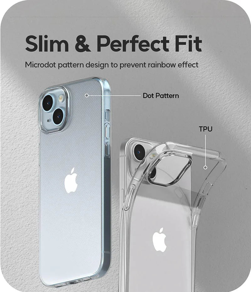 Transparent Silicone Soft Case For iPhone 15 14 Plus 13 12 Mini 11 Pro Max Clear Ultra Thin Back Cover 11 12 13 14 15 Pro Max