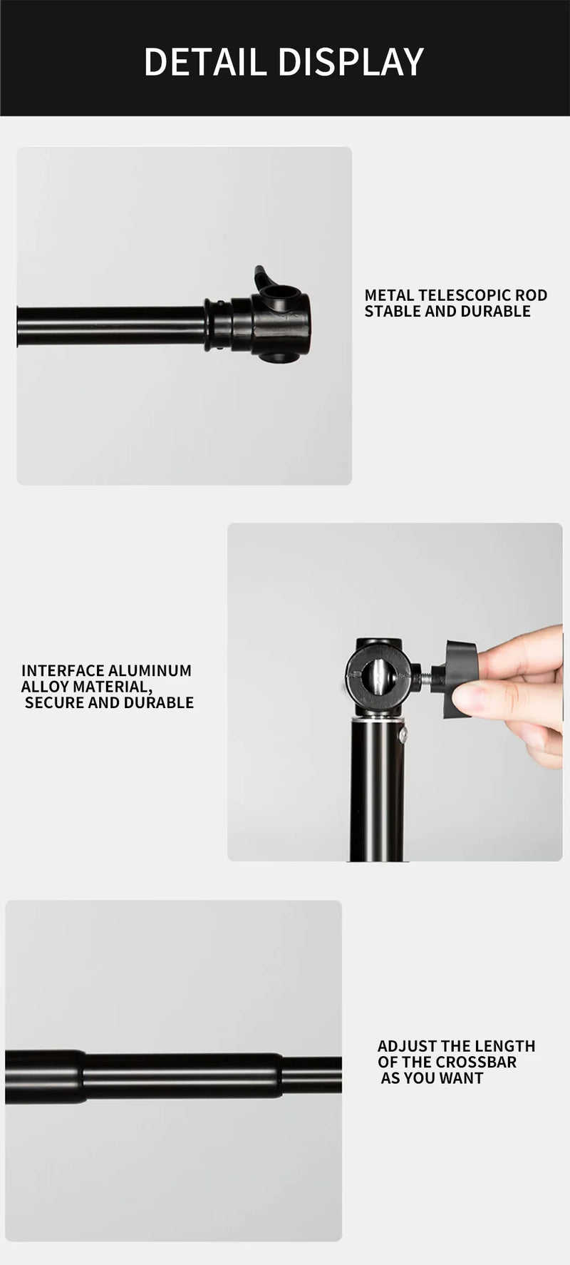 SH 2M Super Stable Tripod 2M Foldable Lighting Stand Tripod Photography For Fill Spot Telescopic Crossbar