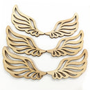 10Pcs Wooden Decor Angel Wings Hollow-Out Wood Chips Wing Patchs Diy Crafts Scrapbook Hand Made Decoration Accessories