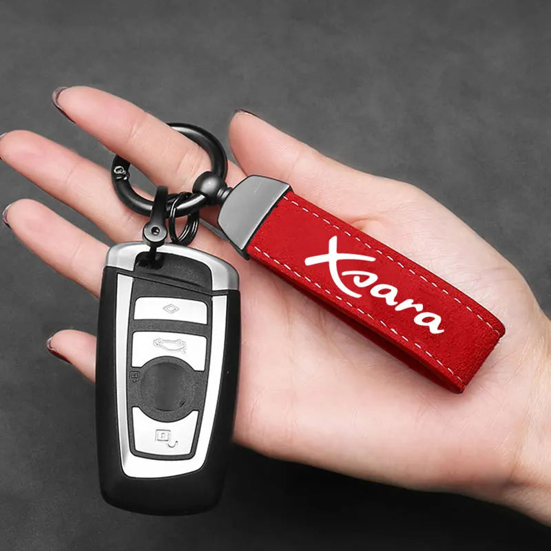 Car Keychain Horseshoe Buckle Keyring Personality Fashion Pendant Fashing Decoration Gift For Citroen Xsara Auto Accessories