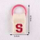 1Pc Aesthetic Initial Embroidery Alphabet Keychains Fabric DIY 26 Letters Unique Keyring Charms For Pouch Bags Accessories Gift