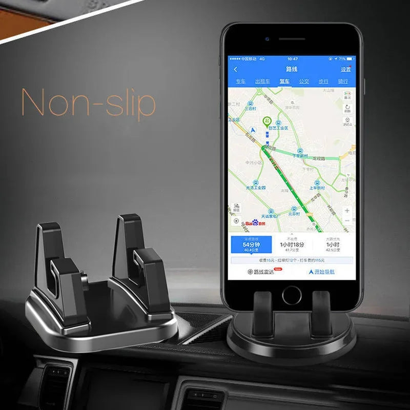 Car Phone Holder 360 Degree Rotation Dashboard Mount Simple Auto Mobile Phone GPS Navigation Stand for Xiaomi Iphone 12 13