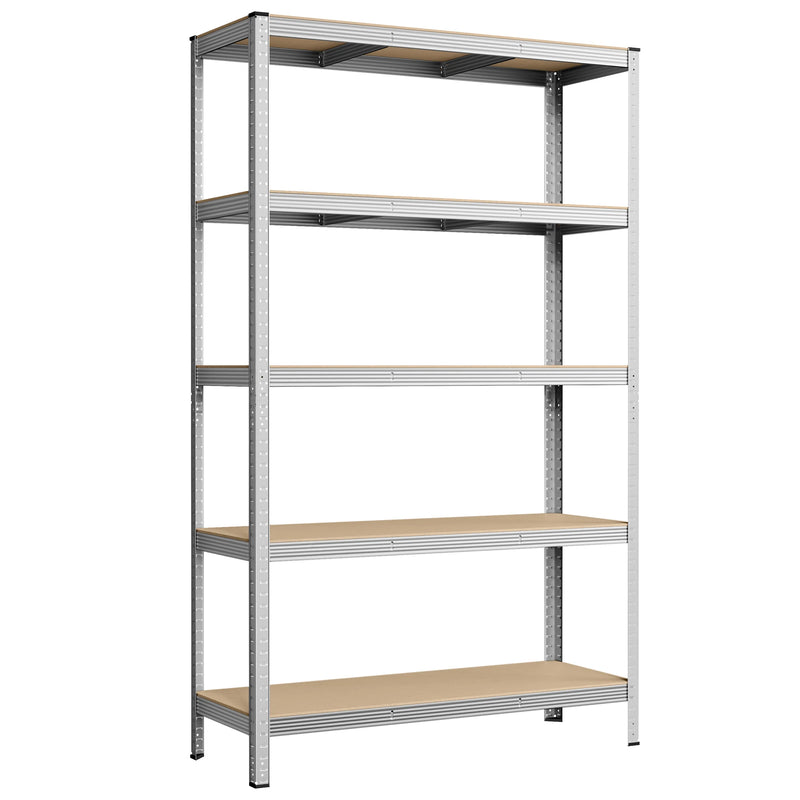 5-Tier Heavy Duty Shelving Unit, Screwless Mounting, 750 kg Capacity, 60 x 120 x 200 cm