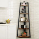 Tribesigns Bookcase Corner Book Shelf Rack Wood Bookshelf Storage Shelves