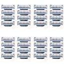 8-48pcs Stainless Steel Shaver Cutting Head 3 Layer Safety Razor for Gillette Mach 3 Replacement Refills Manual Razor Blades Gif