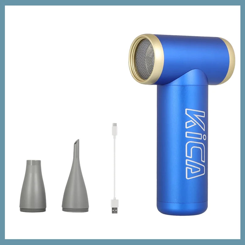 100000RPM KICA Jetfan 2 Air Blower Portable Turbo Fan Compressed Air Duster Wireless Computer Keyboard Cleaner for PC Car Camera