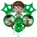 Ben-10 Party Decoration Balloon Cartoon Huge Boy Round 18 inch Balloon Birthday Party Supplies Kids Favor Baby Shower Gift