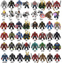 Marvel Action Figure Mini Block Adult Super Hero Series Iron Man Spider Man Assembled Block Children's Puzzle Toy Gift