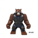 Marvel Action Figure Mini Block Adult Super Hero Series Iron Man Spider Man Assembled Block Children's Puzzle Toy Gift