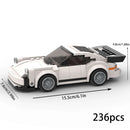 Building block assembly, racing car, moc model, children's puzzle toy