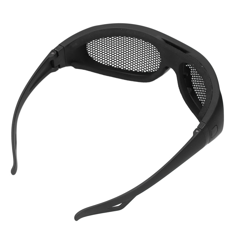 Impact Resistant Glasses Safety Goggles Impact Resistant Iron Mesh Pattern UV400 for Military Fans CS Outdoor Game Safety