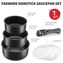 Non Stick Saucepan Set with Removable Handle and Sealing Lids, Non Stick Pot Set for Induction Hobs
