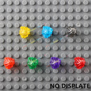 10PCS Special Effects Pieces Arm Fist Wind Lightning Leg Flames Assemble Scene Bricks Weapons Accessories Kids Toys