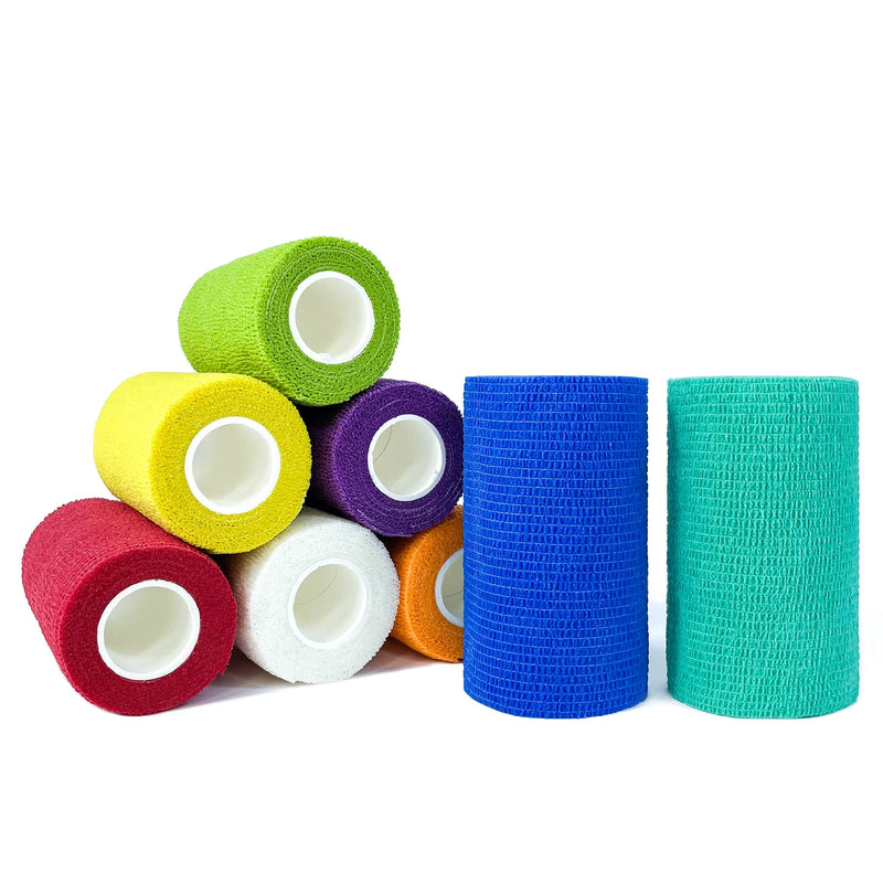 1roll 2.5/5/7.5/10cm*4.6m Non Woven Elastic Self Adhesive Bandage Cohesive Bandage for Sports Fixing Finger Wrist Leg