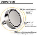 400lb Single side Magnets Fishing Grapping Hook Magnetic Recovery Salvage Strong Retrieval Magnet N52 Neodymium Magnets