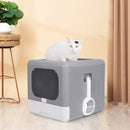 Modern Cat Litter Box Cat House Furniture Detachable Kitten Cat Potty Self Cleaning Hidden Toilet with Portable Scoop Drawer
