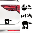 AT Walker Ground Battle Ship Vinyl Art Sticker Star Wars Easter Egg Decals Death Star Decal X Wing Stickers Car Window Decor