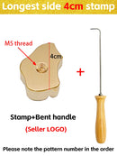 Custom Logo Branding Iron Heating Stamp Personalized Hot Brass for Bakery Cake Bread Burger Wood DIY Gift Electric Stamping Mold