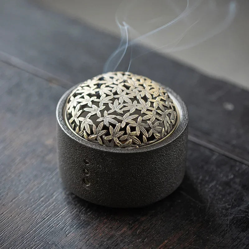 Creative Ceramic Plate Incense Burner Sandalwood Agarwood Bedroom Aromatherapy Ornaments Stick Coil Home Use Indoor Decoration