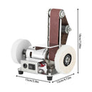 775 Motor Mini Belt Sander Electric Bench Grinder 304 Stainless Steel TableTop Polisher Sanding Machine Adjustable Speed
