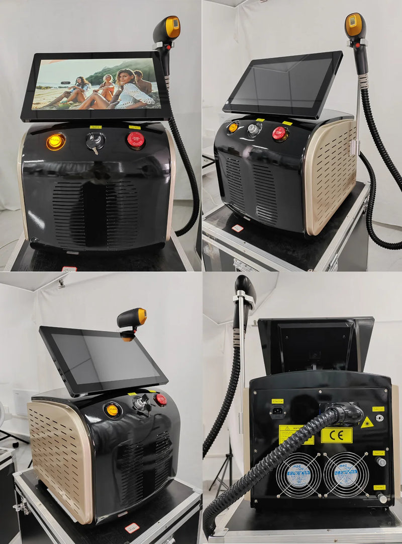 Professional 808nm Diode Laser Remove Hair Machine Skin Rejuvenation Ice Titanium Painless Permanent Hair Removal Device