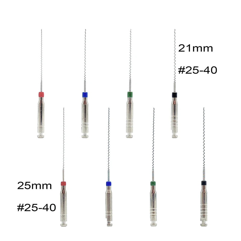 Denspay 4pcs/Box 21/25mm Dental Lentulo Paste Carriers Endodontic Reamers Drill Burs Endo Files Dentist Materials Instrument