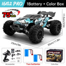 WLtoys 16101 Pro 1:16 75KM/H 4WD RC Car With LED Light 2.4G Remote Control Cars High Speed Drift Monster Truck for Children Gift