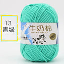 2Pcs Milk Cotton Knitting Yarn Soft Warm Yarn for Hand Knitting Worsted Crochet Threads Wool Line for Handmade