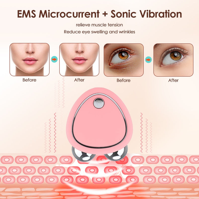 Electric Micro Current Face Massager Lifter Face Massager Lifting And Firming Beauty Instrument Fat Burning Slimming Device