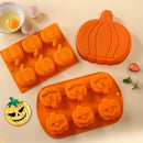 Halloween Moulds Pumpkin Shape Silicone Cake Mold DIY Halloween Skull Pumpkin Chocolate Cookie Baking Cake Pudding Fondant tools