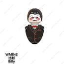SAW Horror Movie Jack Ripper Mini Action Figures Building Blocks Brick Models Silent Hill Horrifying Chainsaw Man Halloween Toys