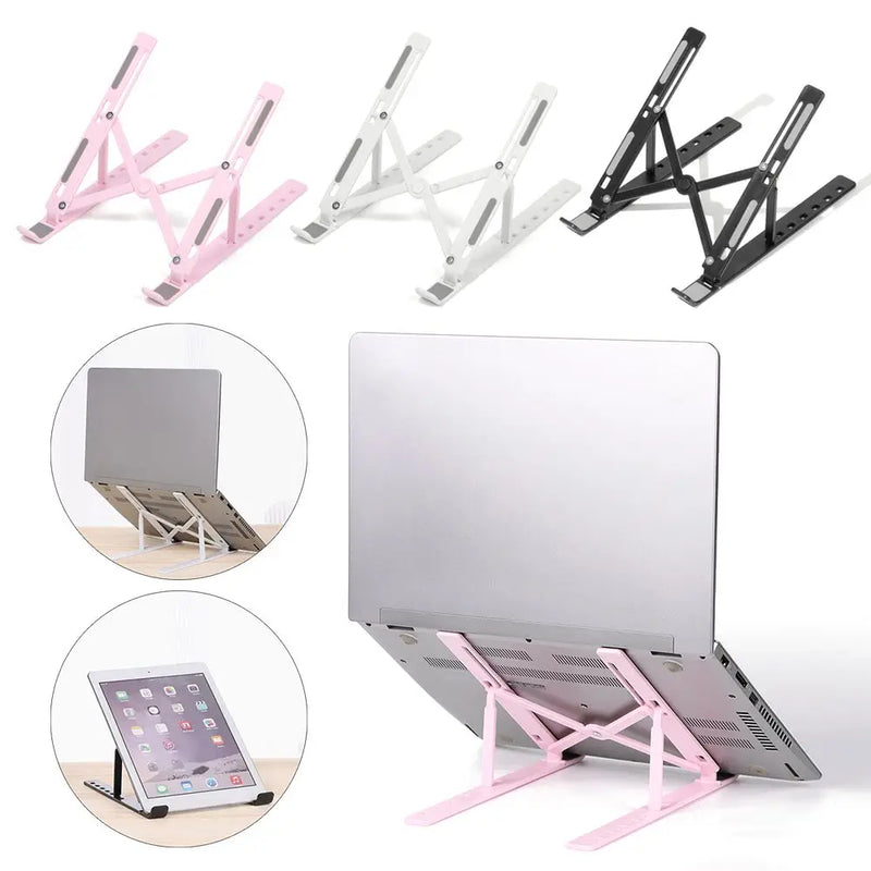 New Portable Adjustable Laptop Stand Folding Desktop Holder Office Supplies Foldable Support For Macbook For Pro Air iPad