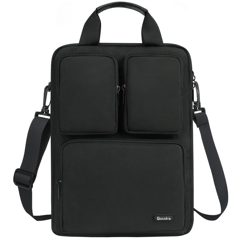 14Inch Three Pocket Vertical Style Laptop Bag,  Sleeve Messenger Bag, Single Shoulder Computer Bag Laptop Case Briefcase  노트북가방