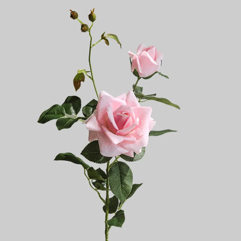 SunMade Luxury Real Touch Roses Moist Feeling Artificial Flowers Home Wedding Decoration Flores Artificales White Rose Christmas