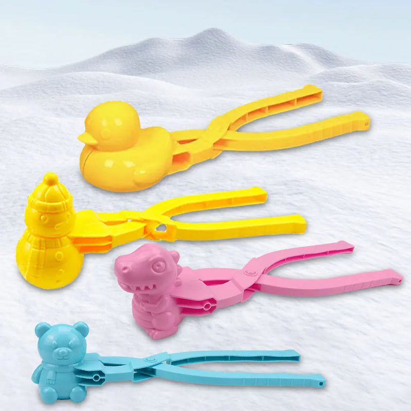 2/3/4PCS Duck Rice Mold DIY Sushi Molds Snowball/Rice Ball Maker Clip with Handle Cute Animal Rice Shaper Winter Snow Toys