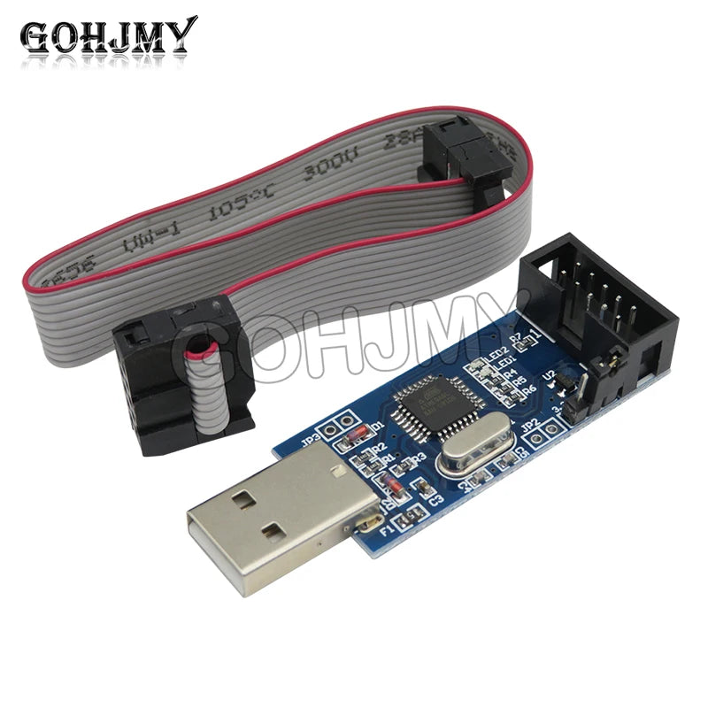 51 microcontroller download cable 51AVR USBasp downloader USB ISP programming burner without casing