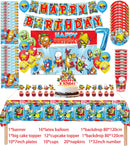 Superzings Birthday Party Supplies Balloon Banner Backdrop Tableware Cake Topper Party Decoration Baby Shower