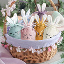 12-24pcs Easter Rabbit Bags Ears Velvet Bunny Gift Bags Chocolate Candy Box For Wedding Birthday Party Easter Decoration Storage