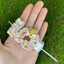 3D Number Cake Decorating Candles Glitter Bees Digital Candles Cake Topper Birthday Party Party Cake Decoration