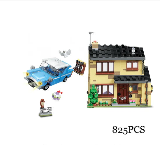 NEW 1083Pcs  Magic World of Wizards Classic Movies 12 Grimmauld Place Building Blocks Toys For Kids Gifts