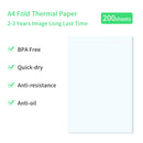A4 Thermal Paper Compatible with PeriPage A40 Thermal Printer Quick-dry Perfect for Photo Picture Receipt Memo PDF File Print