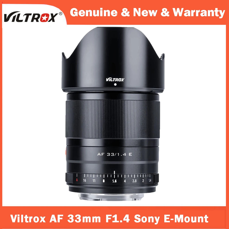 【DO BRASIL】Viltrox 13mm 23mm 33mm 56mm F1.4 Sony E Mount Ultra Wide Angle APS-C AF Lens for Sony E-Mount ZV-E10 a7 a6600
