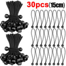 5/30pcs Cord Ball Elastic Tarpaulin Strapping Rope 10cm/15cm Cord Ends Elastic Rope Lace Fixed Boat Pole Camping Tent Accessorie