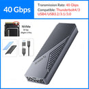 ORICO USB4 M.2 NVMe Enclosure 40Gbps SSD External Case Hard Disk Storage Box M2 Solid State Drive House with Cooling Fan for PC