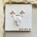 Shapes Small Easter Theme Polymer Clay  Cutter for Making Earrings, Easter Egg Rabbit Shape crucifix Soft pottery jewelry making