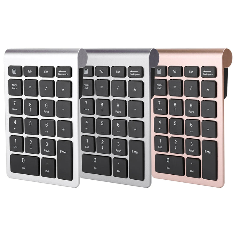 22Keys Numeric Keyboard 2.4G Wireless Mini Portable Ergonomic Design Digital Keyboard Numpad with USB Receiver for Office Laptop