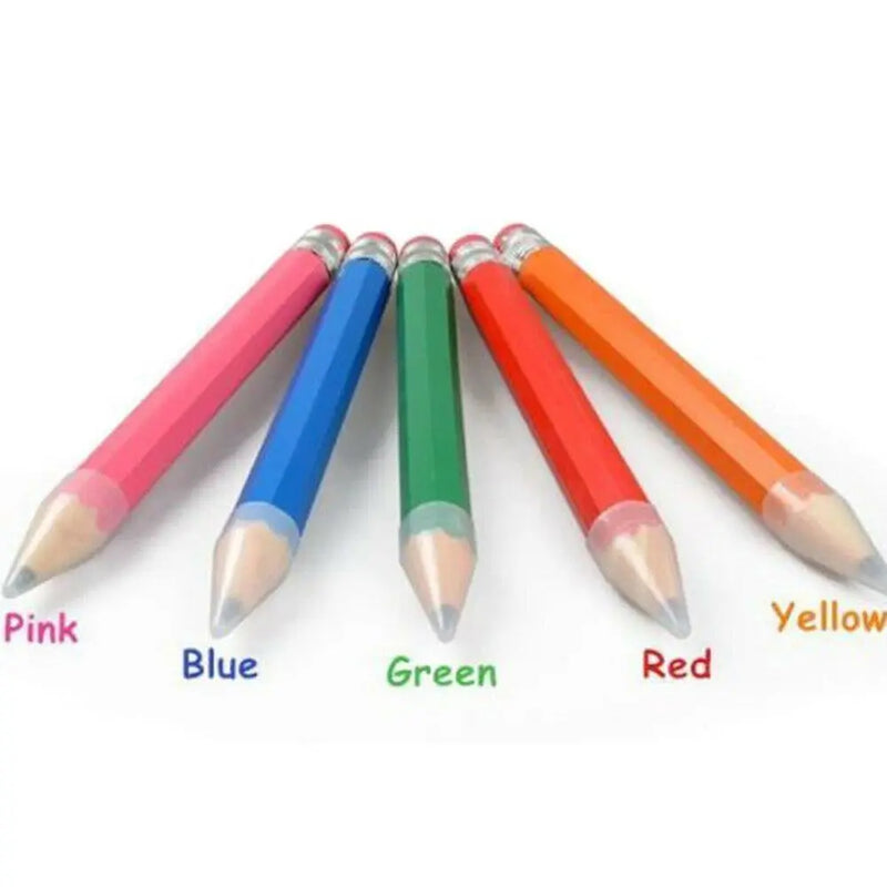 Wooden Giant Pencil Fun Gift 18/35CM With Eraser Big Pencil Novelty Toy Performance Prop Large Wood Pencil Artist