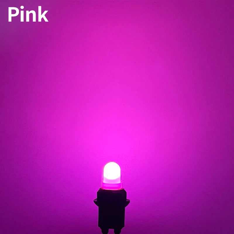 10PCS T10 5W5 Bayonet 1SMD LED Pinball Machine Light Bulb Lamp Non Ghosting Anti Flickering DC6V White Yellow Amber Red Pink